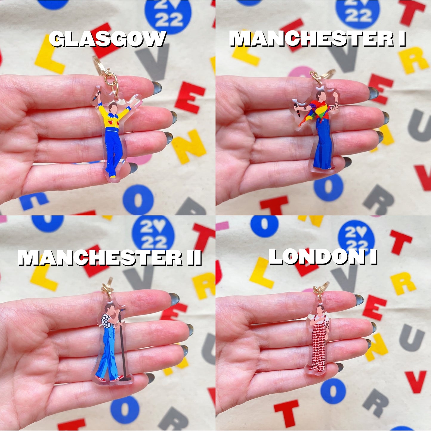 LOVE ON TOUR 2022 Europe keychains