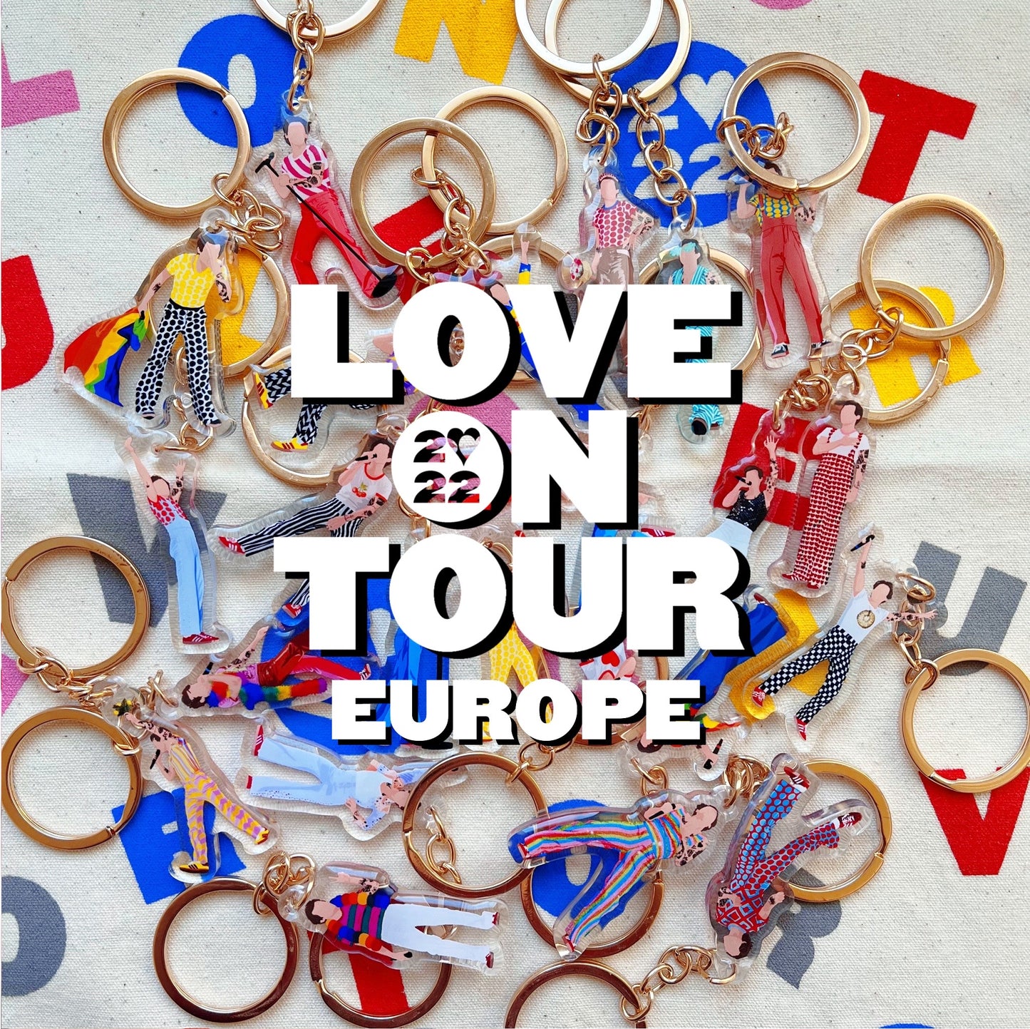 LOVE ON TOUR 2022 Europe keychains