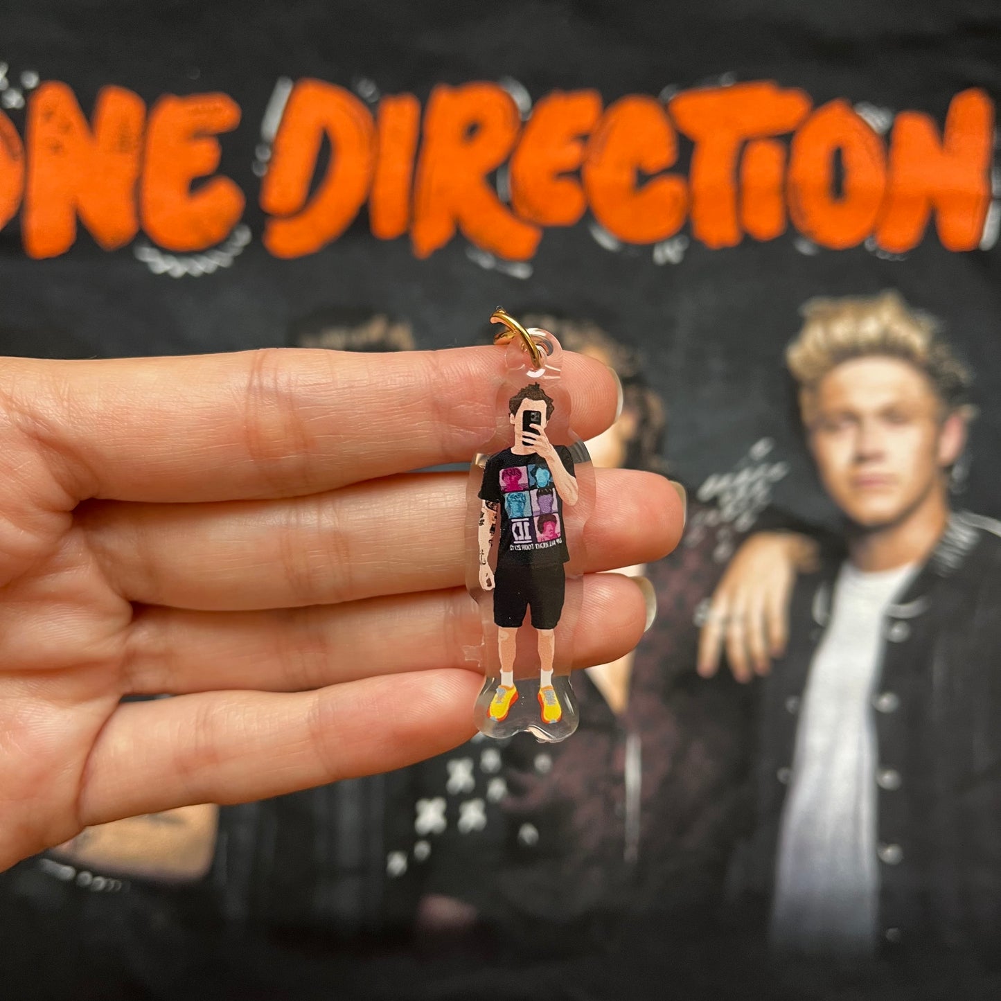 Harry 1D tshirt keychain