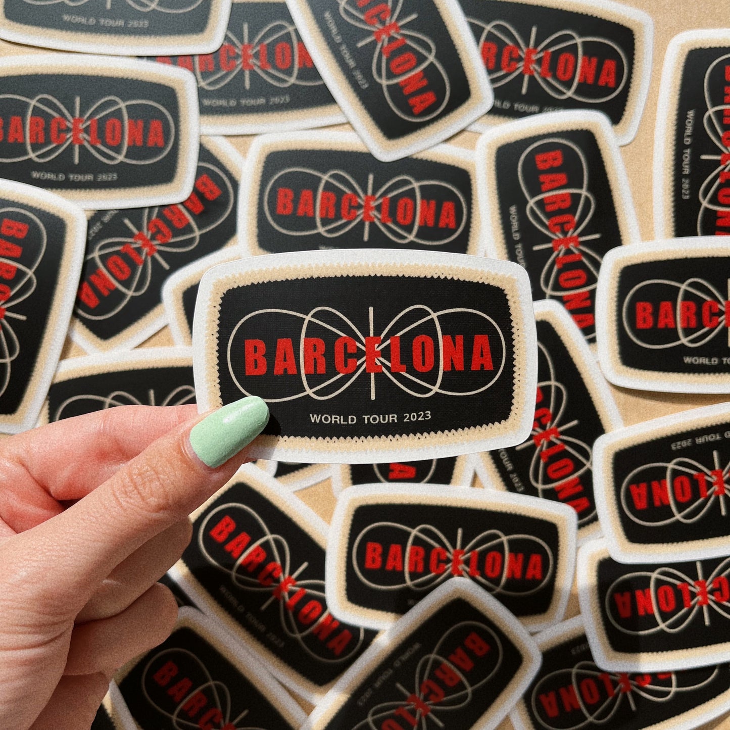 FITF world tour PATCHES STICKERS