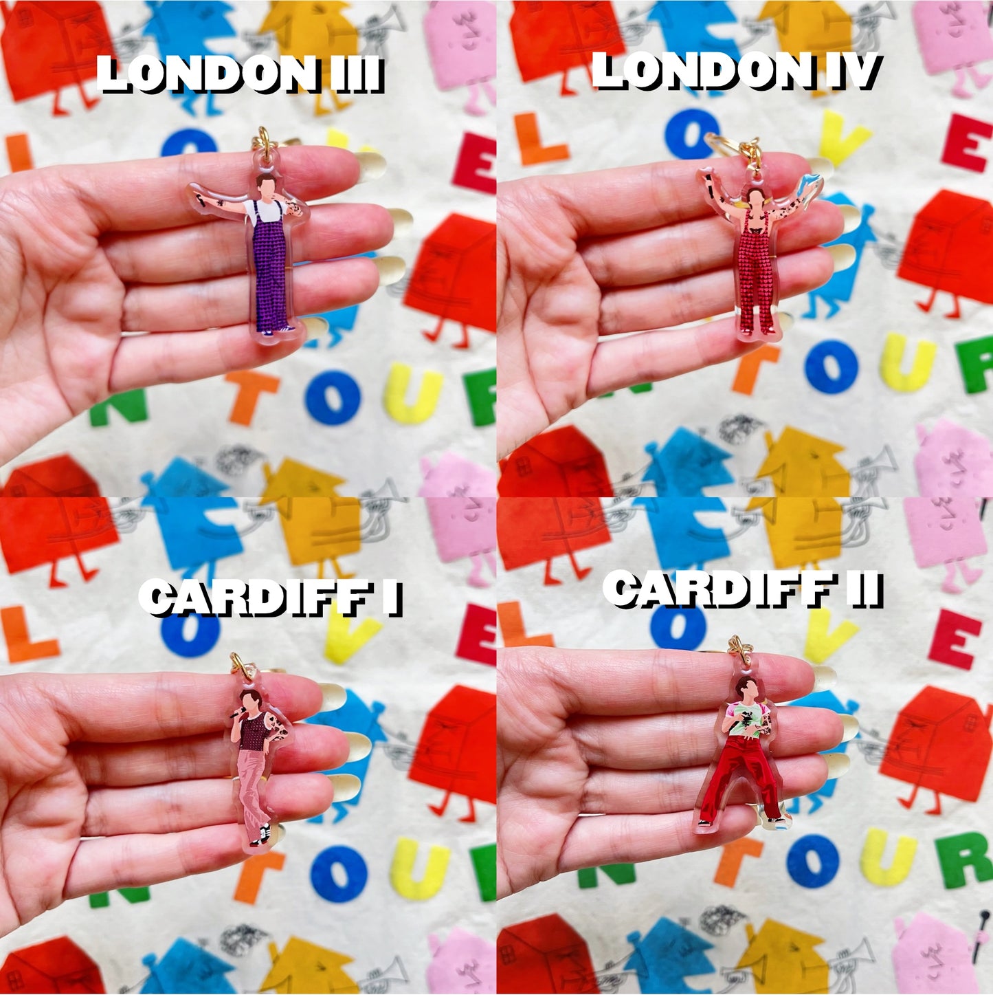 LOVE ON TOUR 2023 Europe keychains