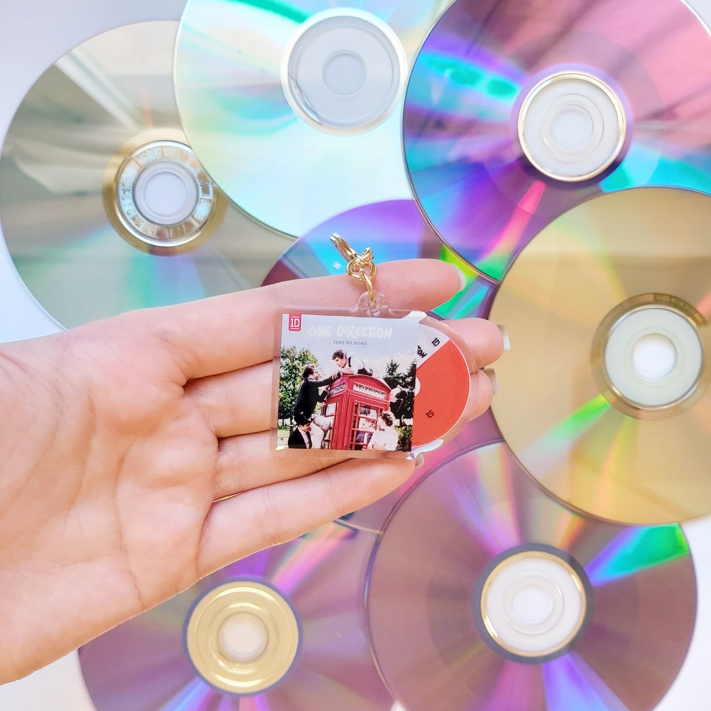 One Direction CD Album Keychains
