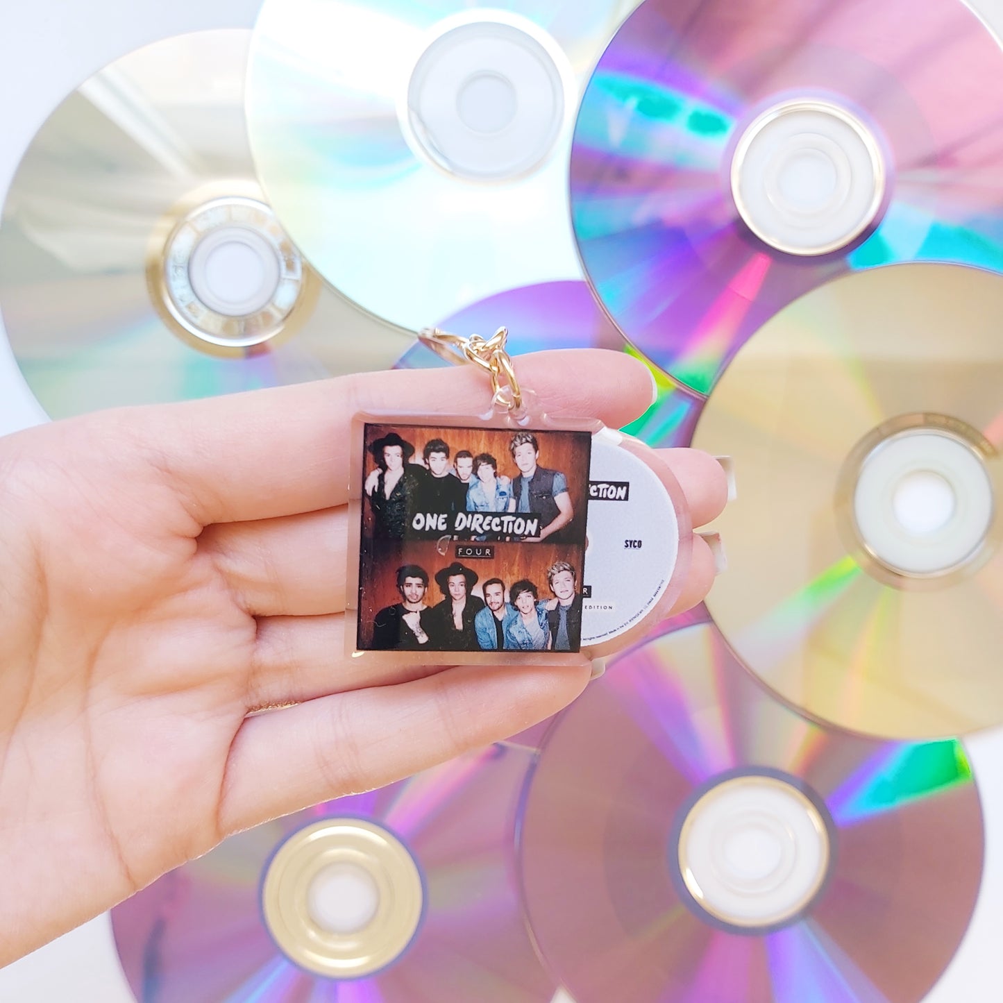 One Direction CD Album Keychains
