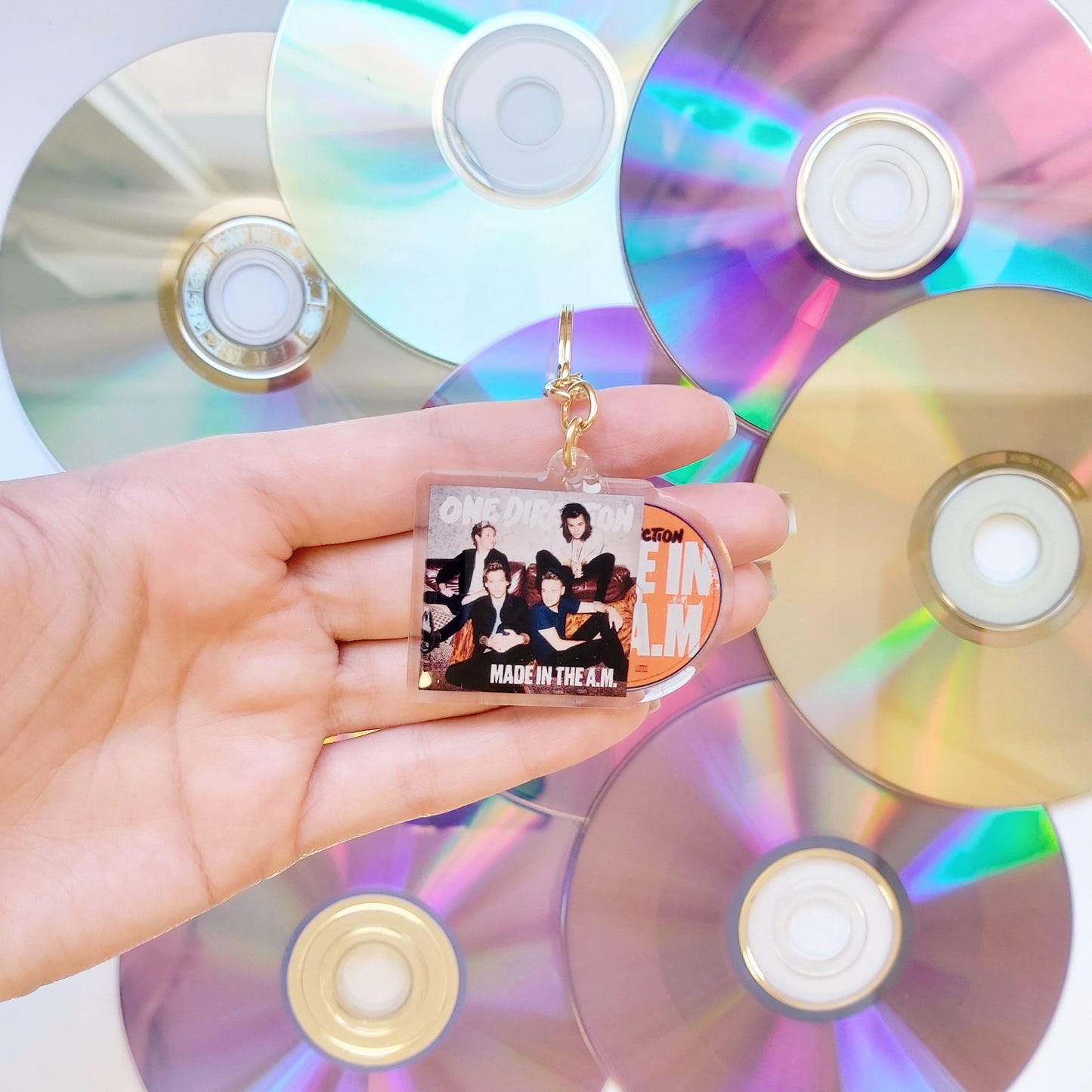 One Direction CD Album Keychains
