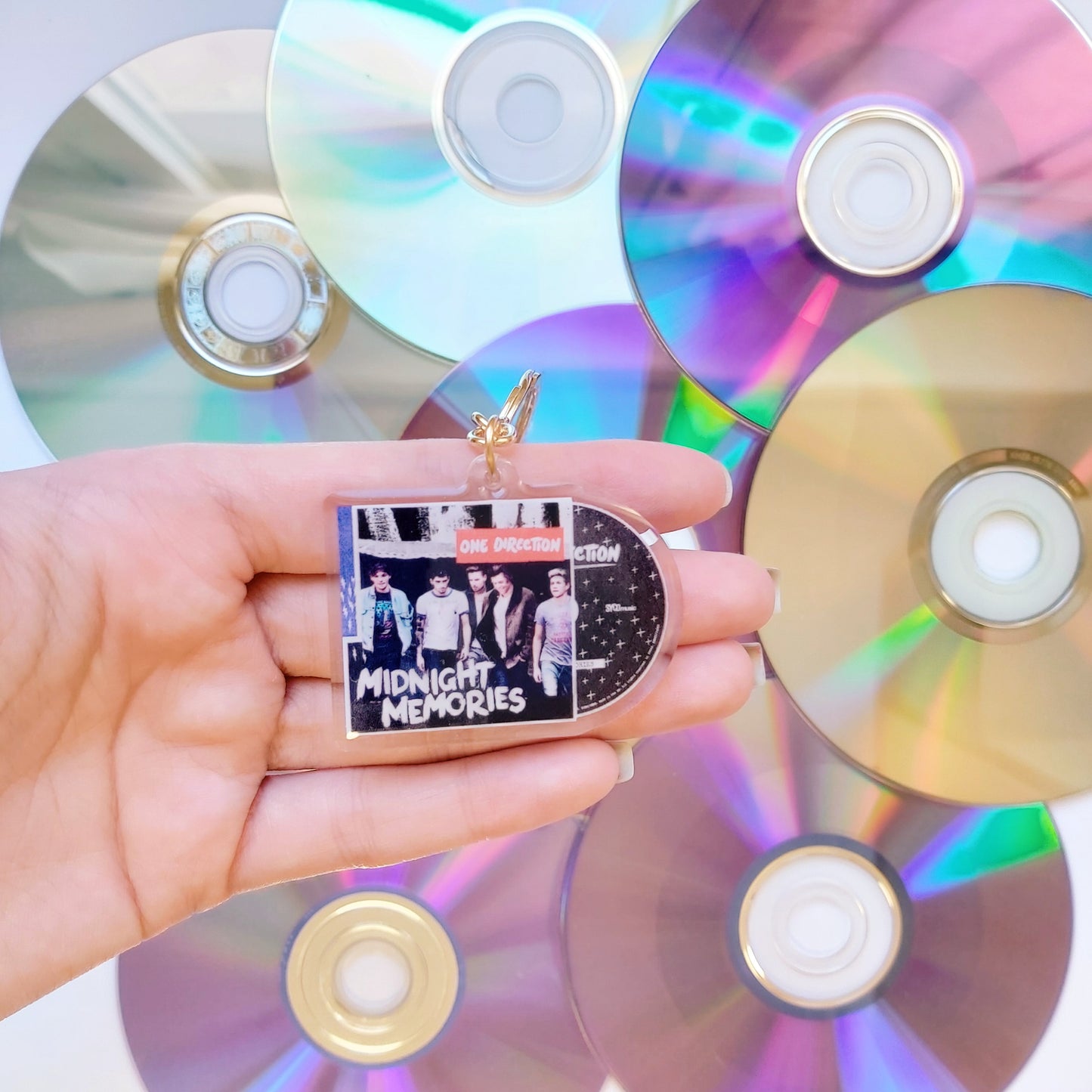 One Direction CD Album Keychains