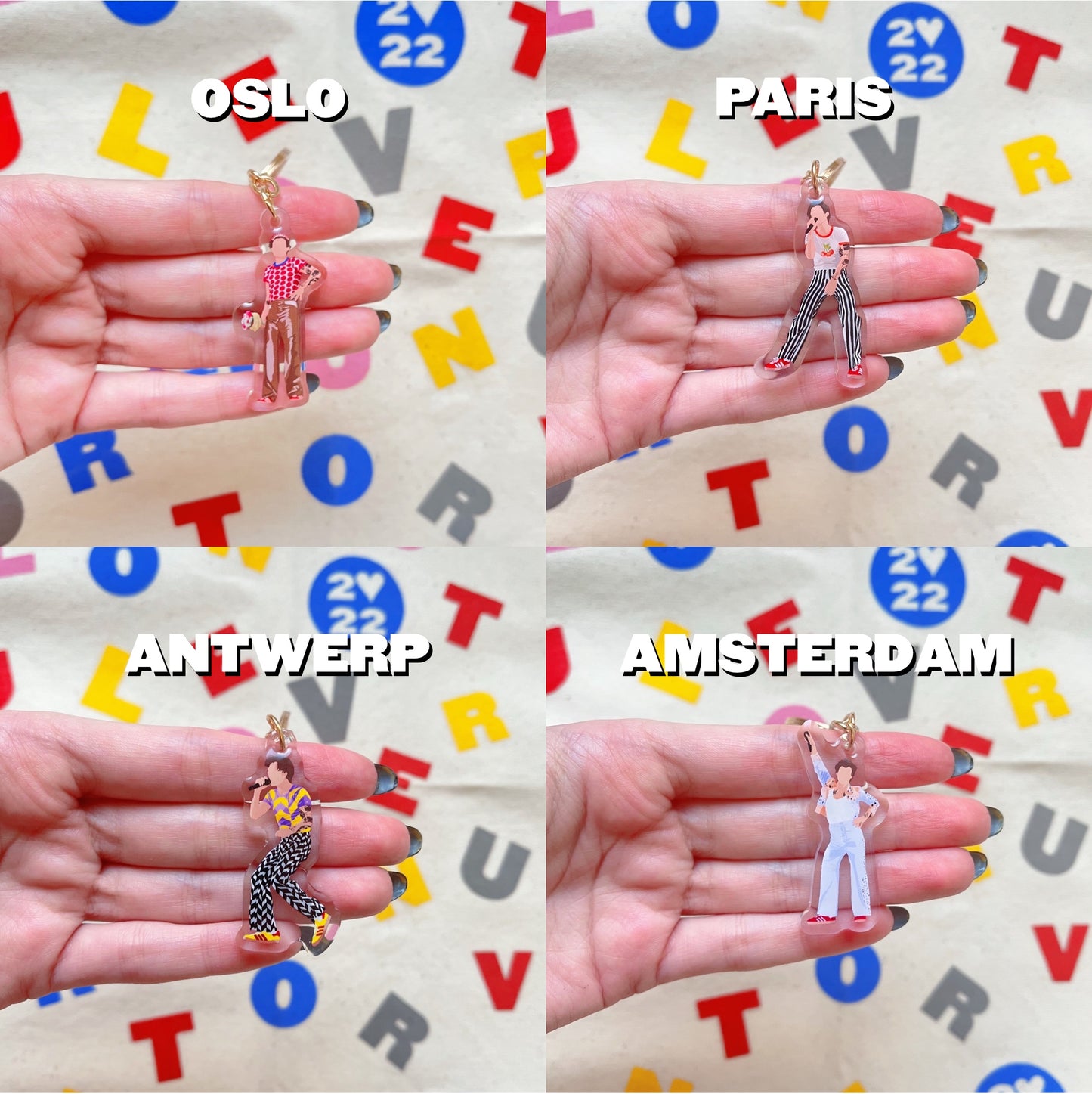 LOVE ON TOUR 2022 Europe keychains