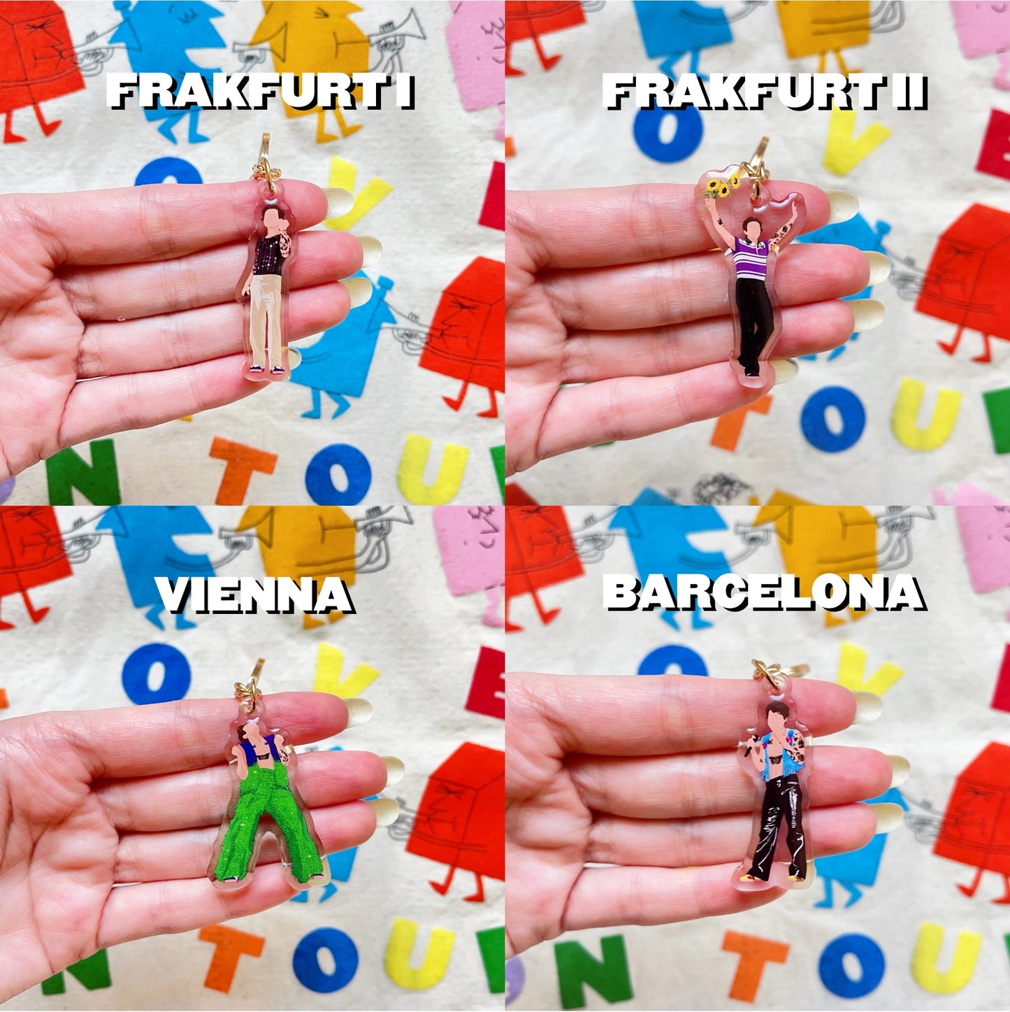 LOVE ON TOUR 2023 Europe keychains
