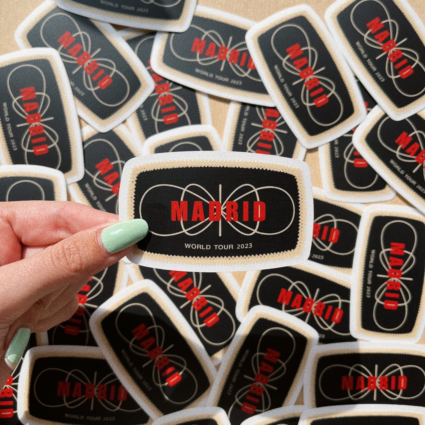 FITF world tour PATCHES STICKERS
