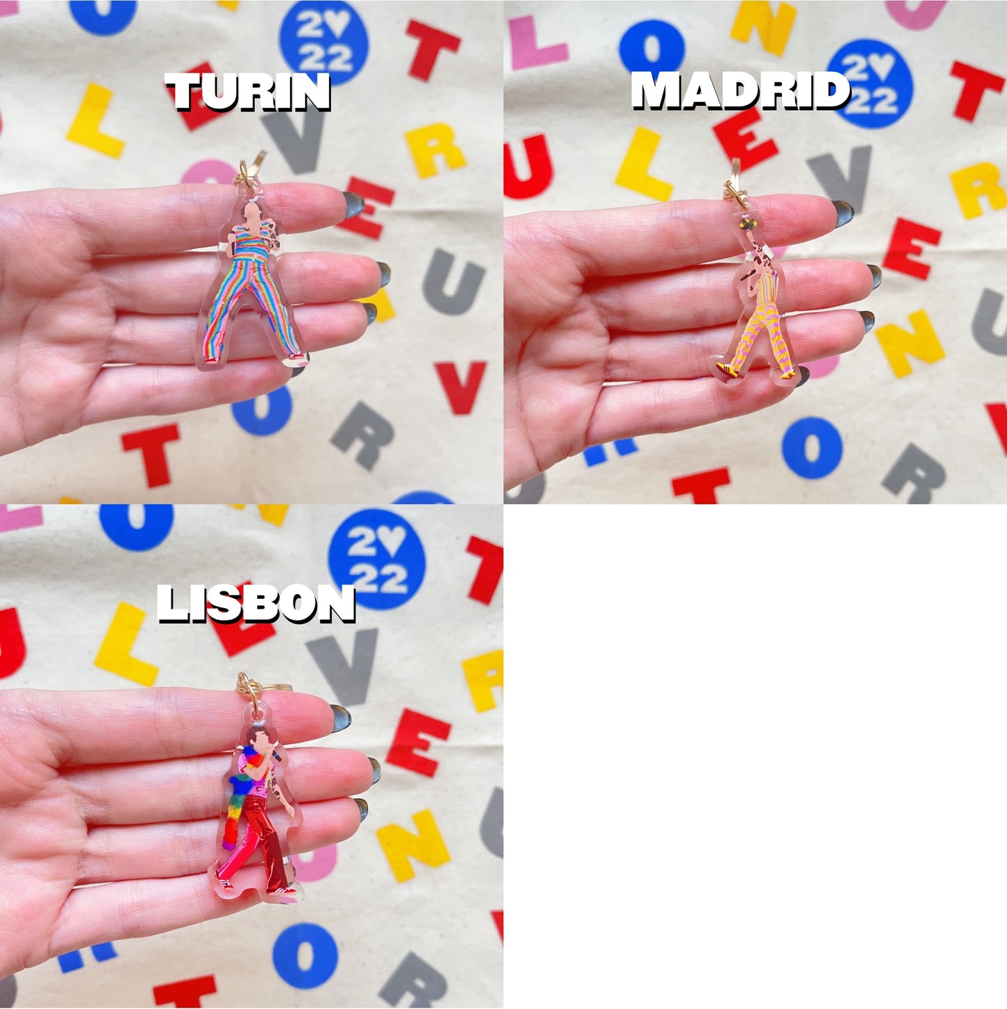 LOVE ON TOUR 2022 Europe keychains