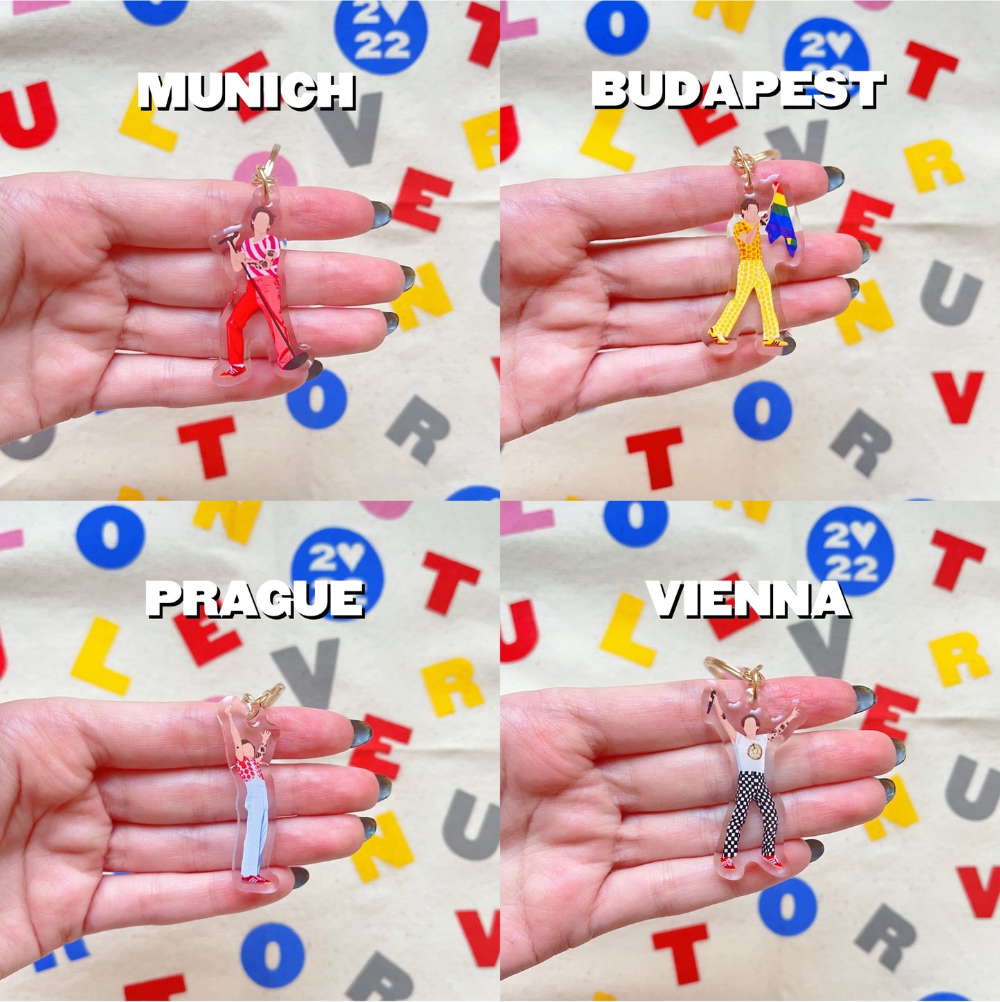 LOVE ON TOUR 2022 Europe keychains