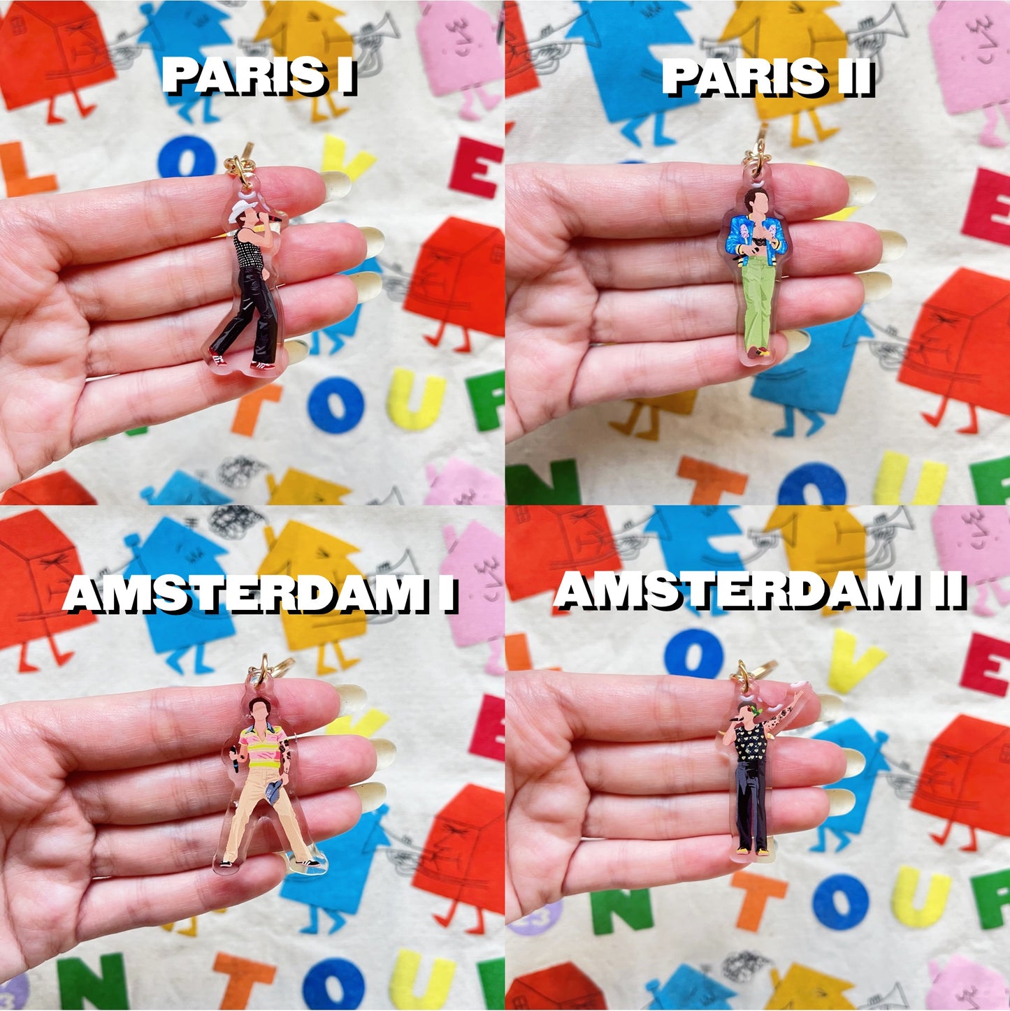 LOVE ON TOUR 2023 Europe keychains