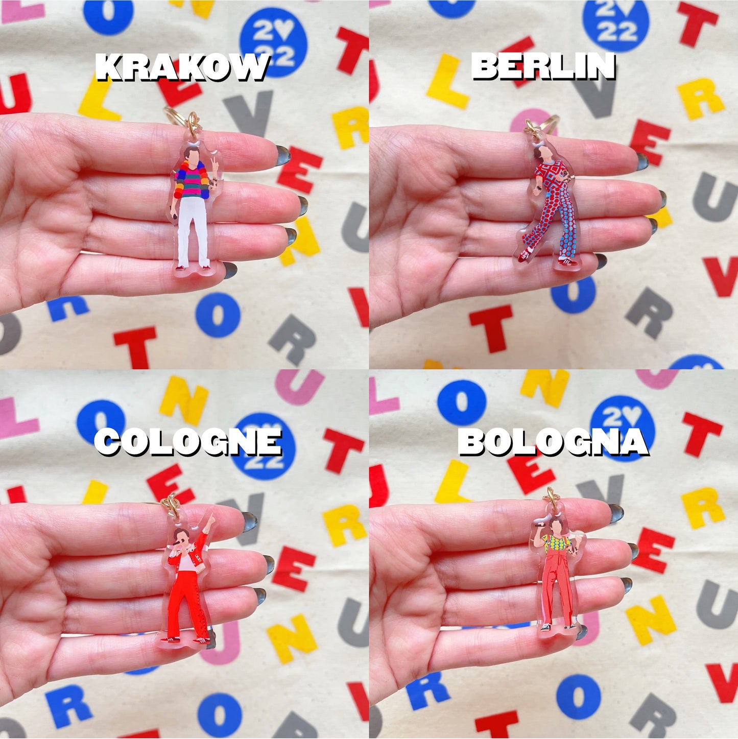 LOVE ON TOUR 2022 Europe keychains