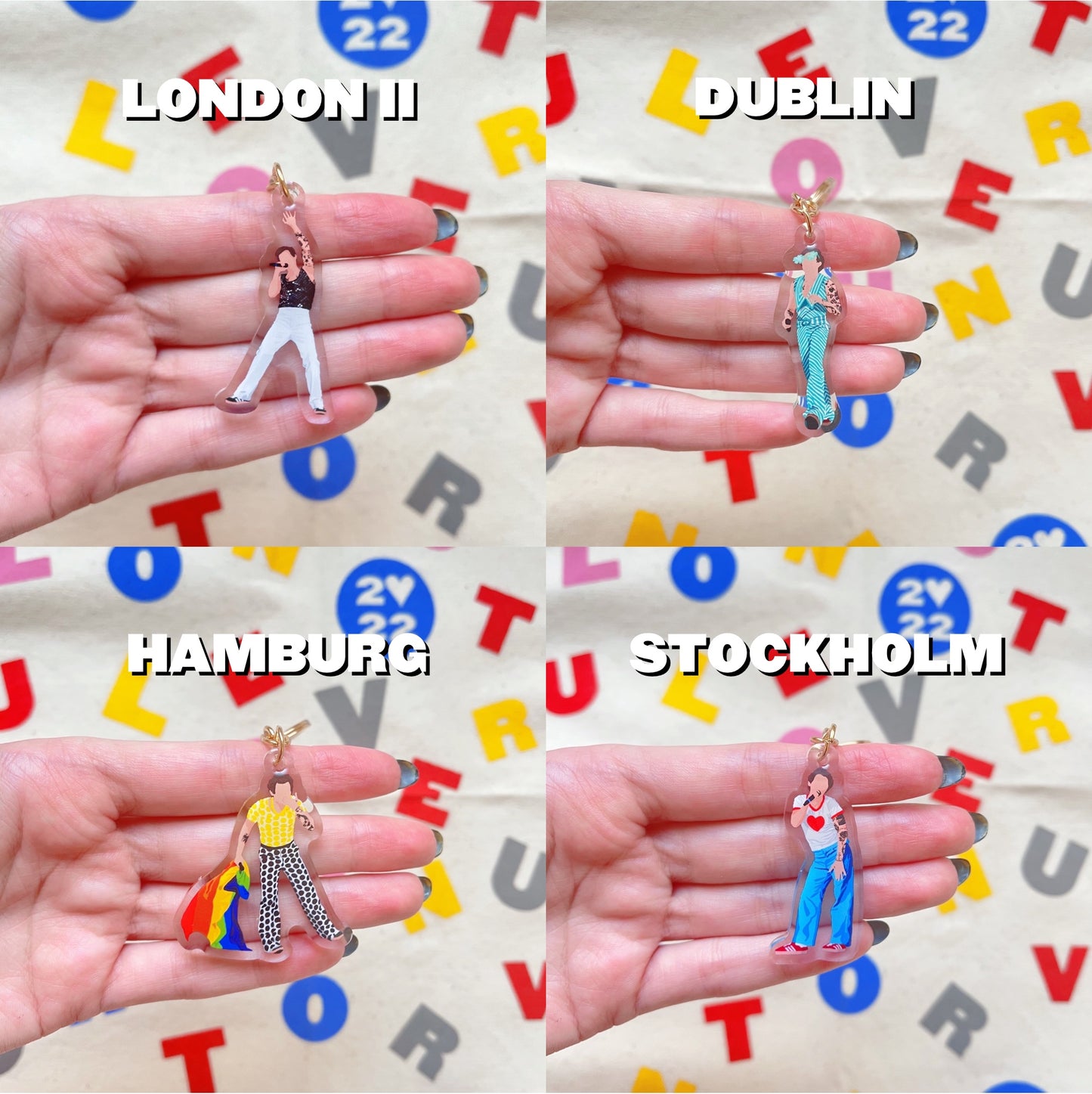 LOVE ON TOUR 2022 Europe keychains