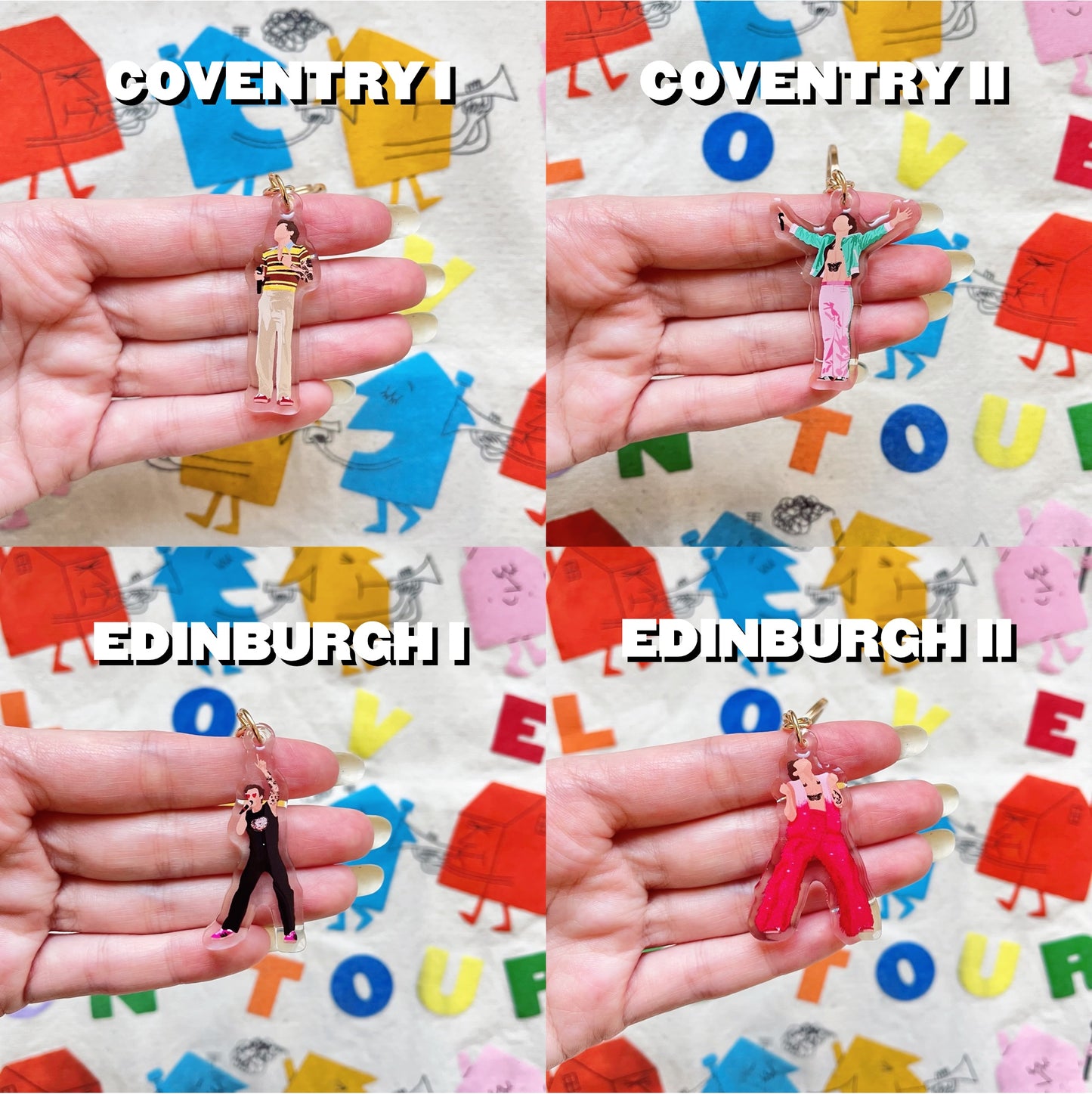 LOVE ON TOUR 2023 Europe keychains
